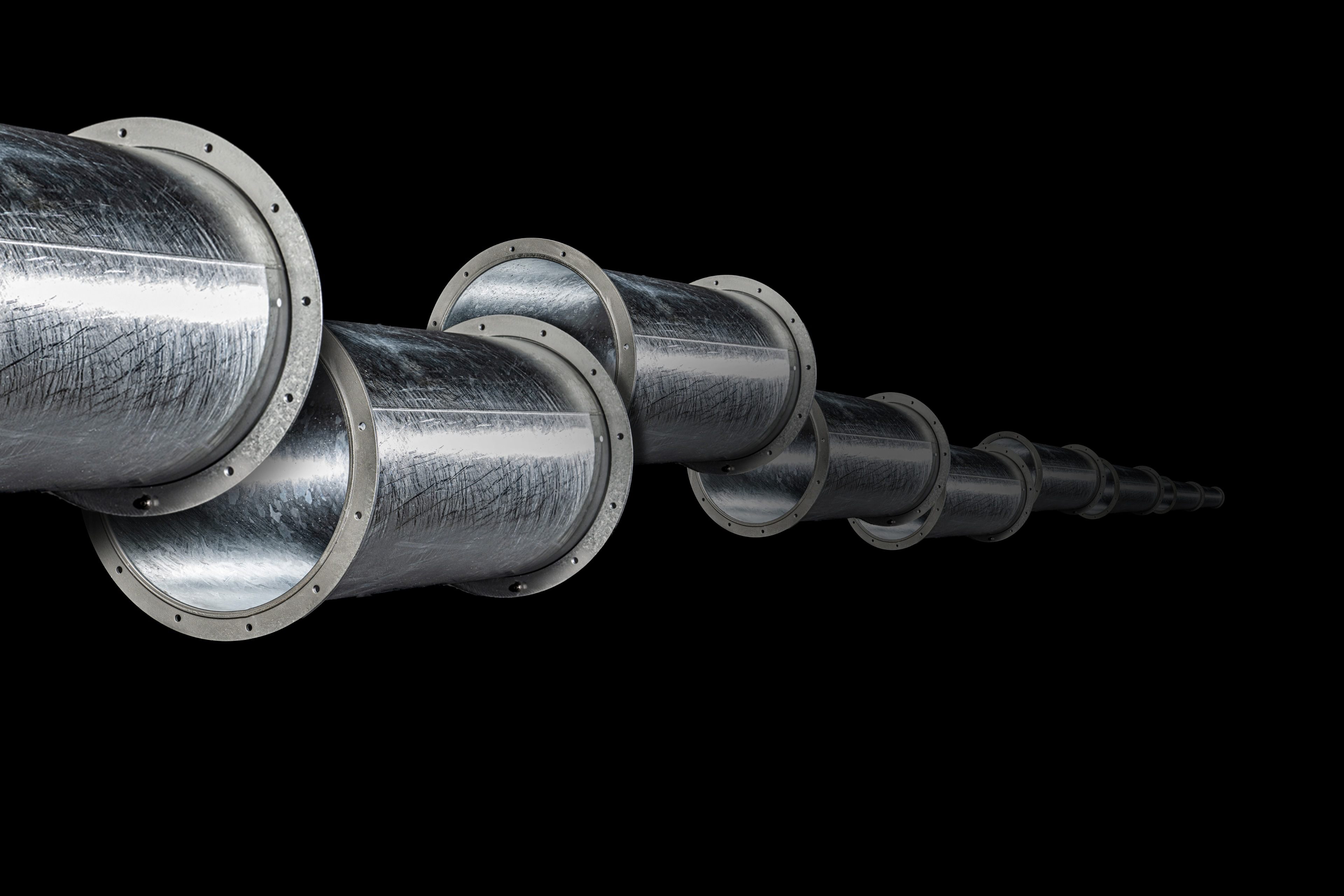 Flanschrohrbau verzinkt