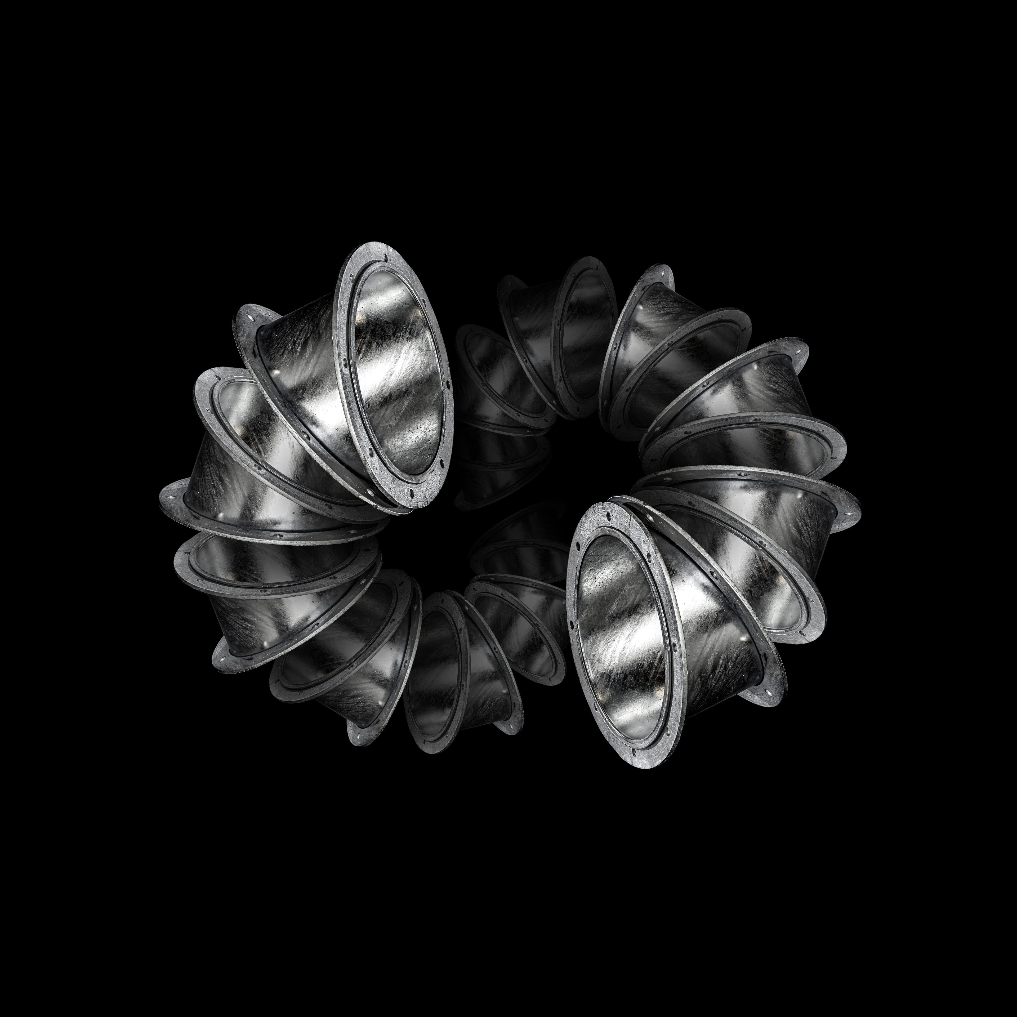 Flanschrohrbau verzinkt